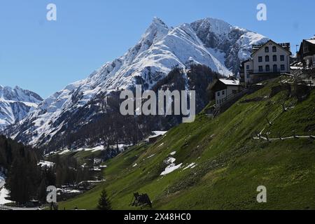 Samnaun in der Schweiz ist eine politische Gemeinde in der Region Engiadina Bassa - Val Müstair, am östlichen Nordrand des Schweizer Kantons Graubünden. Die Gemeinde besteht aus den fünf Fraktionen Compatsch, Laret, Plan, Ravaisch und Samnaun. Samnaun ist schweizerisches Zollausschlussgebiet *** Samnaun in der Schweiz ist eine politische Gemeinde in der Region Engiadina Bassa Val Müstair, am östlichen Nordrand des Schweizer Kantons Graubünden die Gemeinde besteht aus den fünf Fraktionen Compatsch, Laret, Plan, Ravaisch und Samnaun Samnaun ist eine schweizerische Zollausschlusszone Stockfoto