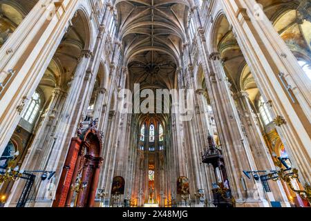 Die Kirche St. Eustache (Eglise St-Eustache) ist eine Kirche im 1. Arrondissement von Paris. Frankreich. Saint Eustache war ein Ro aus dem 2. Jahrhundert Stockfoto