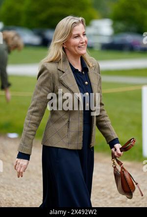 Die Herzogin von Edinburgh kommt zur Royal Windsor Horse Show in Windsor. Bilddatum: Mittwoch, 1. Mai 2024. Stockfoto