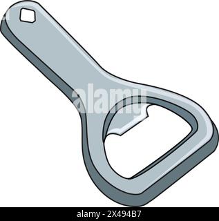 Ein Flaschenöffner Stock Vektor