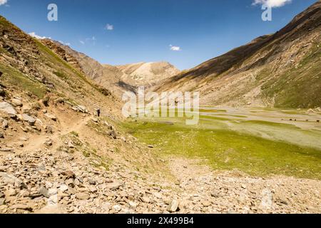 Wunderschöne Landschaften rund um Denora, Warwan Valley, PIR Panjal Range, Kaschmir, Indien Stockfoto