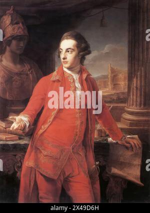 BATONI, Pompeo (* 1708, Lucca, d. 1787, Roma) Sir Gregory Page-Turner 1768 Öl auf Leinwand, 135 x 99 cm Privatsammlung --- Schlüsselwörter: ----------------- Autor: BATONI, Pompeo Titel: Sir Gregory Page-Turner Zeitlinie: 1751-1800 Schule: Italienisch Form: Malerei Art: Porträt Stockfoto