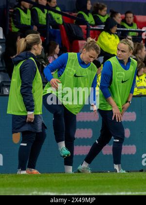 Glasgow, Schottland, Großbritannien. 9. April 2024: UEFA-Europameisterschaft für Frauen 2025 zwischen Frauen aus Schottland und Slowakei im Hampden Park, Glasgow. Stockfoto