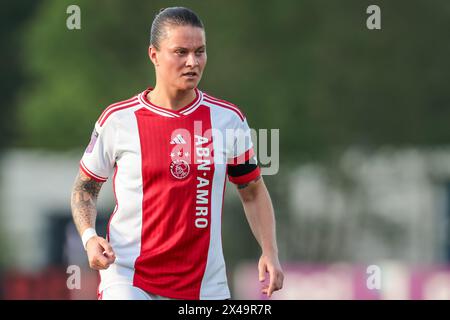 Amsterdam, Niederlande. Mai 2024. AMSTERDAM, 01-05-2024, de. Toekomst, Azerion Eredivisie vrouwen, Ajax - PSV (Frauen), Staffel 2023/2024, während des Spiels Ajax - PSV (Frauen), Ajax-Spielerin Sherida Spitse Credit: Pro Shots/Alamy Live News Stockfoto