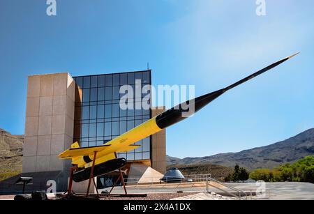 X-7A Rakete von Lockheed im Museum of Space History in Alamogordo, New Mexico, USA Stockfoto