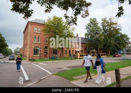 Ecke Great George Street und Richmond Street, Charlottetown, Prince Edward Island, Kanada. Stockfoto