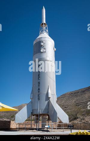 Little Joe Escape Testrakete aus dem Jahr 1963-66 im Museum of Space History in Alamogordo, New Mexico, USA Stockfoto