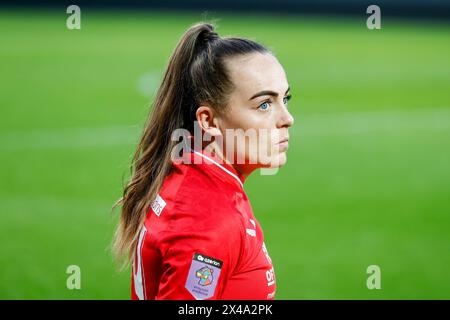 SITTARD - 01.05.2024, Fortuna Sittard Stadion, Fußball, niederländisches Azerion Vrouwen Eredivisie, Saison 2023 - 2024. Fortuna Sittard - FC Twente (Frau), enttäuscht nach dem Lose Credit: Pro Shots/Alamy Live News 2-0 Stockfoto