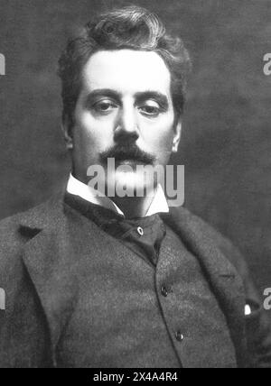 GIACOMO PUCCINI (1858–1924) italienischer Opernkomponist um 1912 Stockfoto