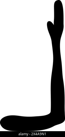 Ägyptisches Hieroglyphenelement. Hilft bei der Erstellung eines historischen Aaand-Trvel-Designs. Vektorabbildung. Stock Vektor