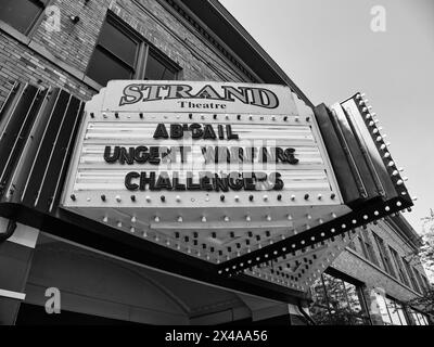 Das Strand Theatre im Zentrum von Delaware, Ohio, ist eines der zehn längsten Operationstheater des Landes. Stockfoto