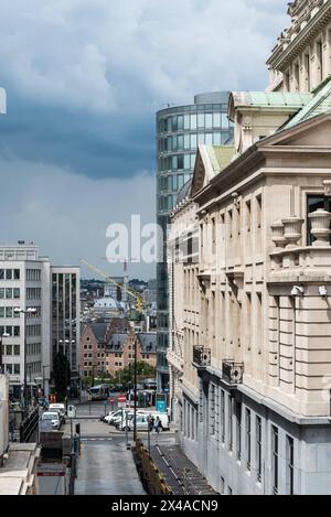 Brüssel Altstadt - Belgien - 06 17 2020 Montagne du Parc oder Warandeberg, eine steile Straße im historischen Stadtzentrum Stockfoto