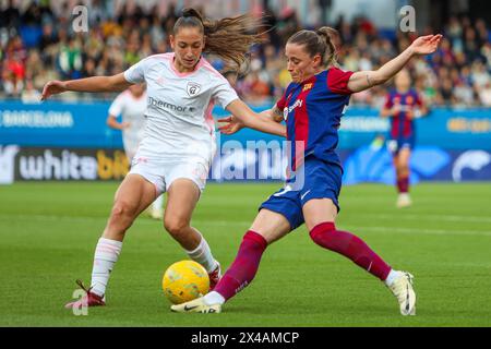 Barcelona, Spanien. Mai 2024. Barcelona, Spanien, 1. Mai 2024: Ona Batlle (22 Barcelona) in Aktion während des Liga-F-Fußballspiels zwischen dem FC Barcelona und Madrid CFF im Johan Cruyff Stadium in Barcelona, Spanien (Judit Cartiel/SPP) Credit: SPP Sport Press Photo. /Alamy Live News Stockfoto