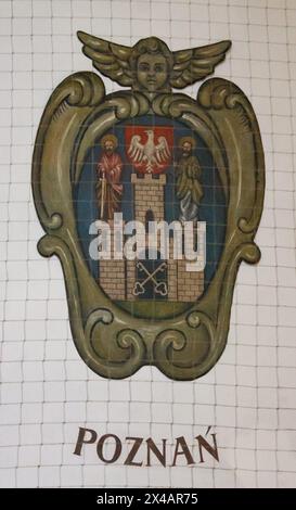 Posen Wappen in der Tuchhalle Krakau Polen Stockfoto