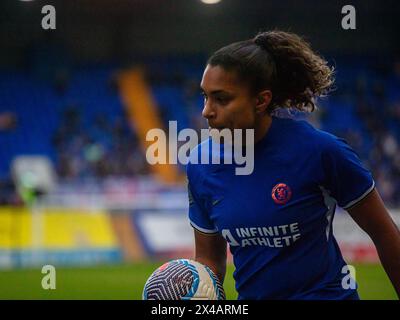 Prenton Park Stadium, Großbritannien. Mai 2024. Catarina Macario (9 Chelsea) während der Barclays Women Super League zwischen Liverpool und Chelsea im Prenton Park Stadium in Liverpool, England 1. Mai 2024 | Foto: Jayde Chamberlain/SPP. Jayde Chamberlain/SPP (Jayde Chamberlain/SPP) Credit: SPP Sport Press Photo. /Alamy Live News Stockfoto