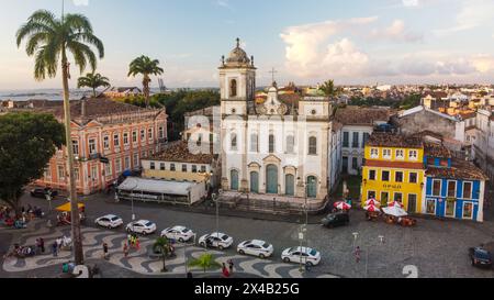 Kirche Sao Pedro dos Clerigos in Salvador im historischen Viertel Pelourinho Stockfoto