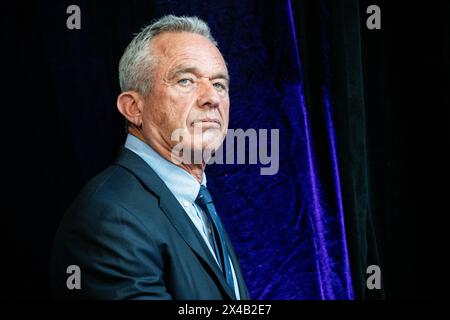 New York, Usa. Mai 2024. Robert F. Kennedy Jr. sprach auf einer Pressekonferenz in Brooklyn, New York City. Quelle: SOPA Images Limited/Alamy Live News Stockfoto