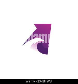 Eagle Letter A Logo Design, Eagle Icon, geeignet für das anfängliche Logo Design Stock Vektor