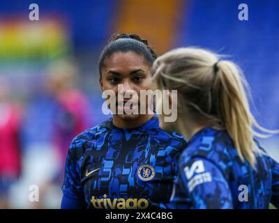 Prenton Park Stadium, Großbritannien. Mai 2024. Catarina Macario (9 Chelsea) während der Barclays Women Super League zwischen Liverpool und Chelsea im Prenton Park Stadium in Liverpool, England 1. Mai 2024 | Foto: Jayde Chamberlain/SPP. Jayde Chamberlain/SPP (Jayde Chamberlain/SPP) Credit: SPP Sport Press Photo. /Alamy Live News Stockfoto