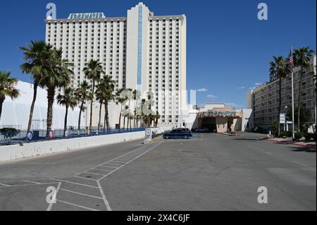 Die Frontage des Edgewater Hotels in Laughlin, Nevada. Stockfoto