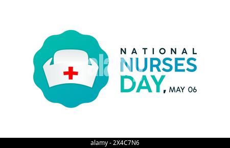 International Nurses Day Gesundheitsbewusstsein Vektor Illustration. Vektor-Vorlage für Banner, Karte, Hintergrund. Stock Vektor