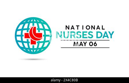 International Nurses Day Gesundheitsbewusstsein Vektor Illustration. Vektor-Vorlage für Banner, Karte, Hintergrund. Stock Vektor