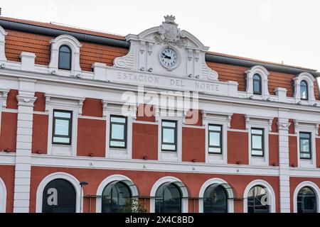 Bahnhof Principe Pio in der spanischen Hauptstadt Madrid. Nordbahnhof. Stockfoto