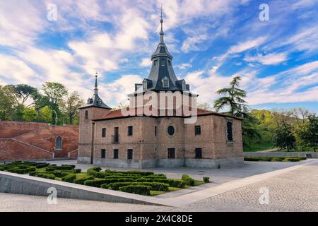 Eremitage der Virgen del Puerto neben dem Fluss Manzanares in der spanischen Hauptstadt Madrid. Stockfoto