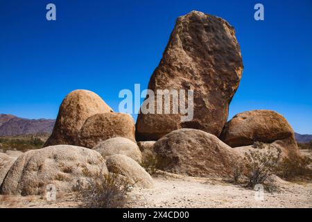 Hayfield Road Off-Rampe, Mojave Desert, Kalifornien Stockfoto