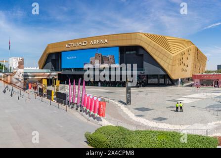 Ein Bild von der Etihad Arena. Stockfoto