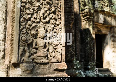 Aspera in Chau sagen Tevoda, Angkor, Kambodscha Stockfoto