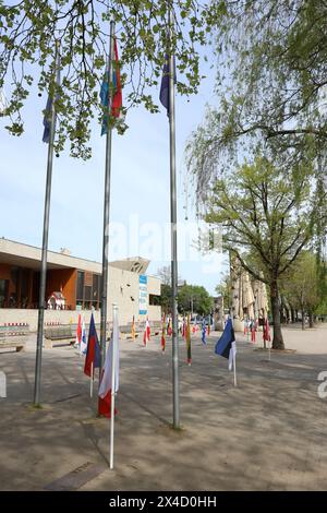 SCHENGEN, Lussemburgo, Luxemburg, MUSEO EUROPEO, MUSEE EUROPEEN, Veduta, Ansicht Stockfoto