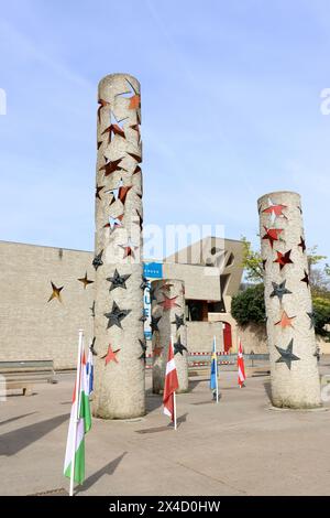 SCHENGEN, Lussemburgo, Luxemburg, MUSEO EUROPEO, MUSEE EUROPEEN, Veduta, Ansicht Stockfoto