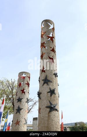 SCHENGEN, Lussemburgo, Luxemburg, MUSEO EUROPEO, MUSEE EUROPEEN, Veduta, Ansicht Stockfoto