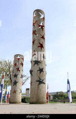 SCHENGEN, Lussemburgo, Luxemburg, MUSEO EUROPEO, MUSEE EUROPEEN, Veduta, Ansicht Stockfoto