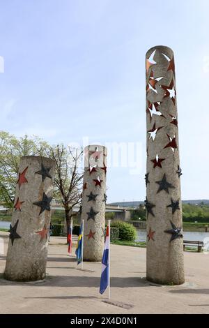 SCHENGEN, Lussemburgo, Luxemburg, MUSEO EUROPEO, MUSEE EUROPEEN, Veduta, Ansicht Stockfoto