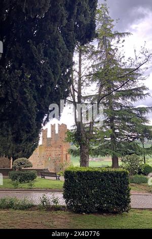 CASTELL ARQUATO, Piacenza, Italia, Veduta, Aussicht Stockfoto