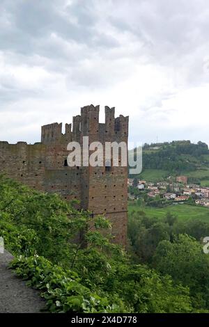 CASTELL ARQUATO, Piacenza, Italia, Veduta, Aussicht Stockfoto