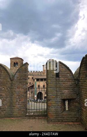 CASTELL ARQUATO, Piacenza, Italia, Veduta, Aussicht Stockfoto