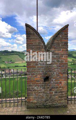 CASTELL ARQUATO, Piacenza, Italia, Veduta, Aussicht Stockfoto