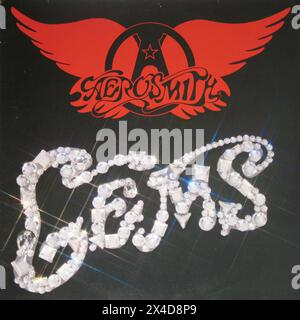 AEROSMITH GEMS - Vintage-Schallplattencover Stockfoto