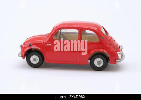 Train Spot am Modell Fiat 500 Cinquecento aus den 50er und 60er Jahren Stockfoto