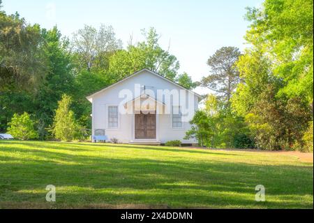 Elvis Presley Kindheitskirche am Elvis Presley Geburtshaus in Tupelo, Mississippi, USA. Stockfoto