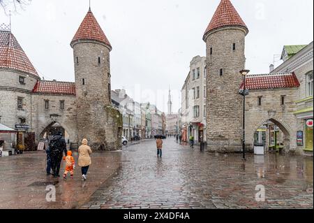 Viru Tor, Tallinn, Estland Stockfoto