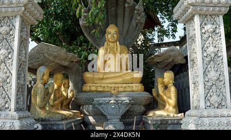 Mongkol Serei Kien Khleang Pagode in Phom Penh in Kambodscha Stockfoto