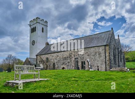 St. James the Great Church, Manorbier, Pembrokeshire, Wales Stockfoto