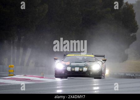Le Castellet, Frankreich, 2. Mai 2024, #55 Spirit of Race (Che) Ferrari 296 LMGT3 - Duncan Cameron (GbR) David Perel (ZAF) Matthew Griffin (IRL) während der 4 Stunden von Le Castellet, dem zweiten Rennen der European Le Mans Series 2024 (ELMS) auf dem Circuit Paul Ricard vom 02. Bis 05. Mai, 2024 in Le Castellet, Frankreich - Foto Laurent Cartalade/MPS Agency Credit MPS Agency/Alamy Live News Stockfoto