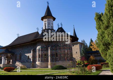 Rumänien, Siebenbürgen, Bukowina, Suceava County. Östliche Orthodoxe. Kloster Sucevita. Stockfoto