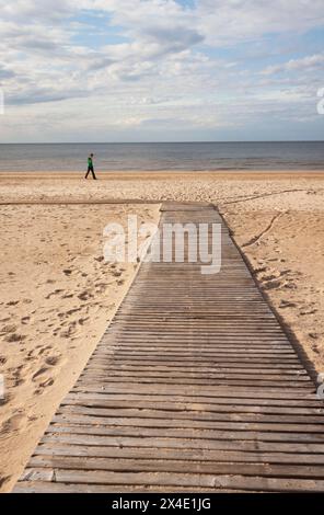 Strand im Kurort Jurmala am Golf von Riga in Lettland in Osteuropa Stockfoto