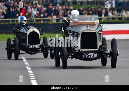 Jonathan Bradshaw, Talbot SB, SF Edge Trophy, für Edwardian-Autos und Aero-Specials im Geiste der frühen Brooklands-Rennen vor 1923, Stockfoto